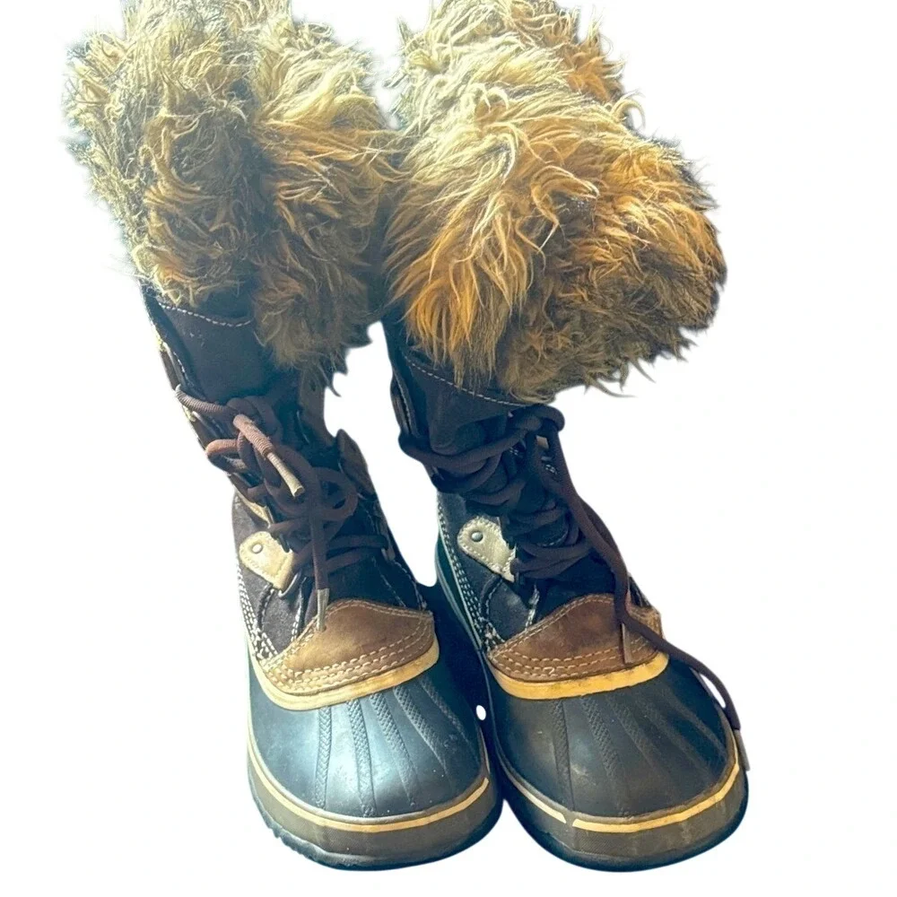 Sorel Joan of Arctic Brown Suede Faux Fur Waterproof Winter Boots NL1452-248‎ 7